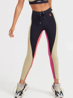 Women PE Nation P.E NATION - DOUBLE TEAM LEGGINGS (OLIVE GRAY)