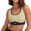 Women PE Nation P.E NATION - DOUBLE TEAM OLIVE GREY SPORTS BRA