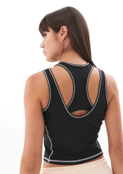 Women PE Nation - DOWN TEMPO TANK (BLACK) FINAL SALE