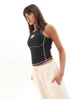 Women PE Nation - DOWN TEMPO TANK (BLACK) FINAL SALE
