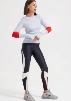 Women PE Nation P.E NATION - Fadeaway LS Knit Top (BALLAD BLUE)