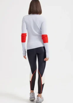 Women PE Nation P.E NATION - Fadeaway LS Knit Top (BALLAD BLUE)