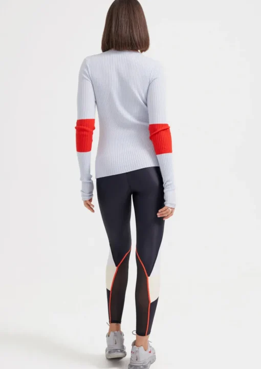 Women PE Nation P.E NATION - Fadeaway LS Knit Top (BALLAD BLUE)