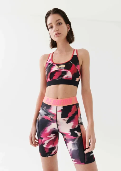 Women PE Nation - Fluid Sports Bra (Print)