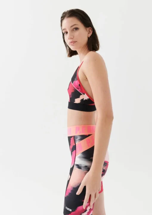 Women PE Nation - Fluid Sports Bra (Print)