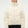 Women PE Nation - FORTUNE SHERPA JACKET (WHISPER WHITE)
