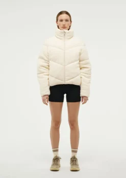 Women PE Nation - FORTUNE SHERPA JACKET (WHISPER WHITE)