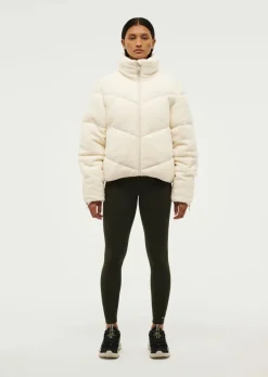 Women PE Nation - FORTUNE SHERPA JACKET (WHISPER WHITE)