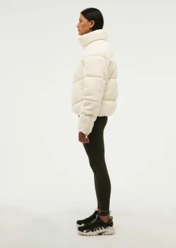 Women PE Nation - FORTUNE SHERPA JACKET (WHISPER WHITE)