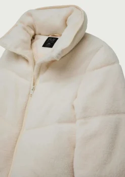 Women PE Nation - FORTUNE SHERPA JACKET (WHISPER WHITE)