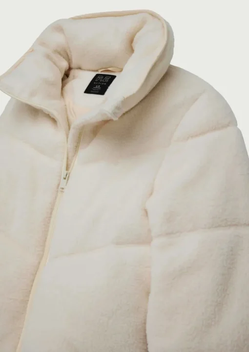 Women PE Nation - FORTUNE SHERPA JACKET (WHISPER WHITE)