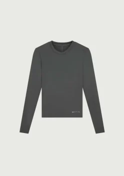Women PE Nation - FOUNDATION LONG SLEEVE TOP (GUNMETAL)