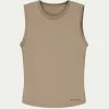 Women PE Nation - FOUNDATION MUSCLE TANK (FOSSIL)