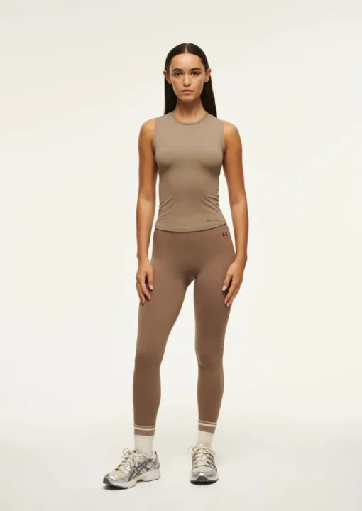 Women PE Nation - FOUNDATION MUSCLE TANK (FOSSIL)