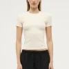 Women PE Nation - FOUNDATION SHORT SLEEVE TEE (WHISPER WHITE)