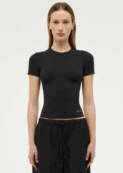 Women PE Nation P.E NATION - FOUNDATION SHORT SLEEVE TEE (BLACK)