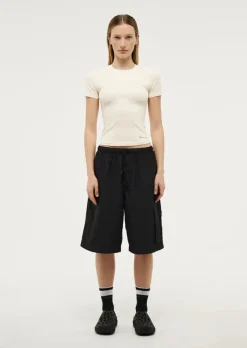 Women PE Nation - FOUNDATION SHORT SLEEVE TEE (WHISPER WHITE)