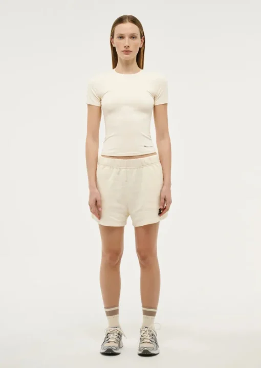 Women PE Nation - FOUNDATION SHORT SLEEVE TEE (WHISPER WHITE)