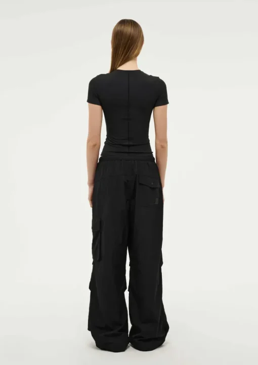 Women PE Nation P.E NATION - FOUNDATION SHORT SLEEVE TEE (BLACK)
