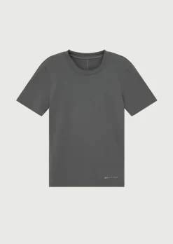 Women PE Nation P.E NATION - FOUNDATION SHORT SLEEVE TEE (GUNMETAL)