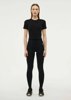 Women PE Nation - FREEPLAY SHORT SLEEVE RIB TEE (BLACK)