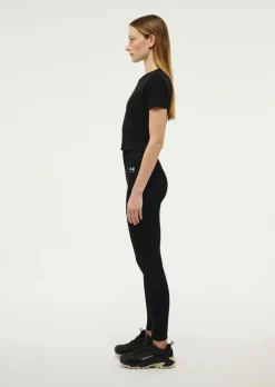 Women PE Nation - FREEPLAY SHORT SLEEVE RIB TEE (BLACK)