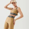 Women PE Nation - Goal Side Sports Bra (Tannin/Brown Mid)