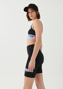 Women PE Nation - Half Volley Sports Bra (Black)