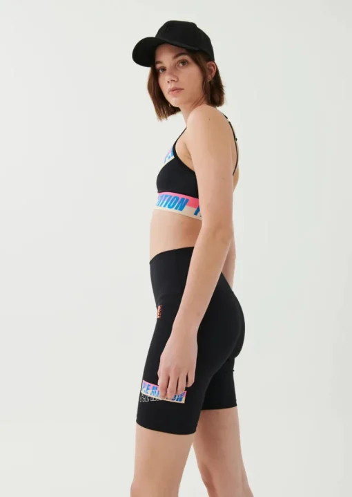 Women PE Nation - Half Volley Sports Bra (Black)