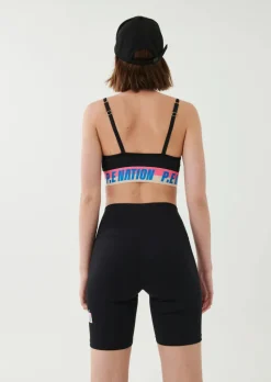 Women PE Nation - Half Volley Sports Bra (Black)