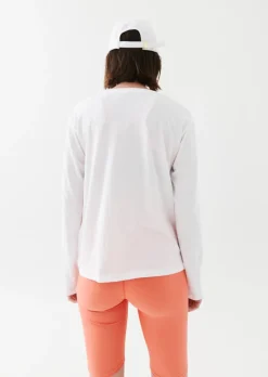 Women PE Nation - Heads Up Ls Top (White)