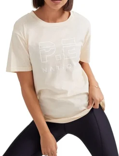 Women PE Nation P.E NATION - HEADS UP TEE (SHORTBREAD)