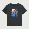 Women PE Nation - HERITAGE TEE (DARK SHADOW)