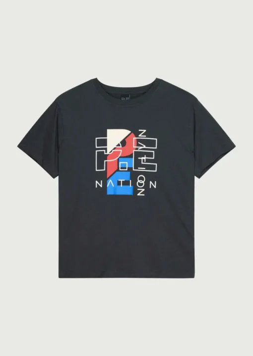 Women PE Nation - HERITAGE TEE (DARK SHADOW)
