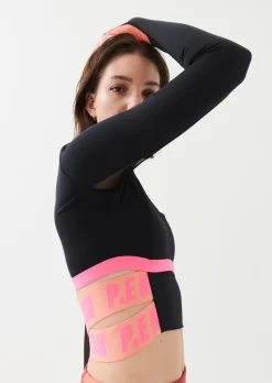 Women PE Nation - High Press LS Top (Black)