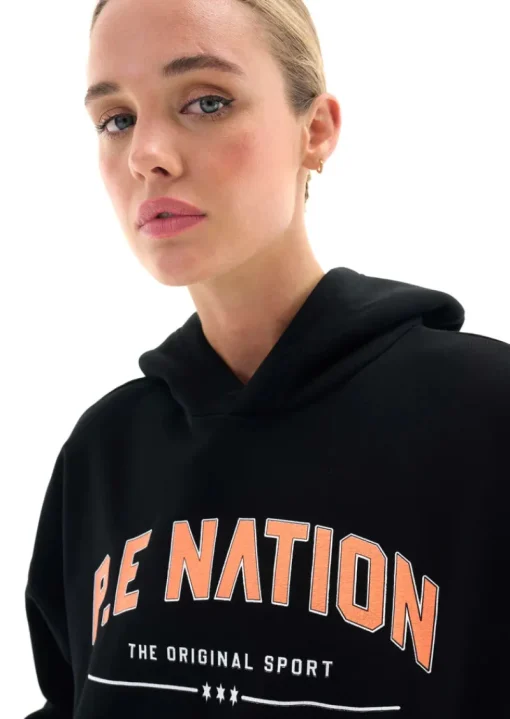 Women PE Nation - Initialise Hoodie (Black)