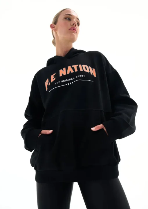 Women PE Nation - Initialise Hoodie (Black)