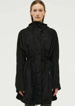 Women PE Nation - MID LENGTH MAN DOWN JACKET (BLACK)