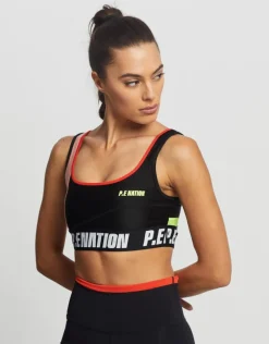 Women PE Nation - Opponent Sports Bra (Black)