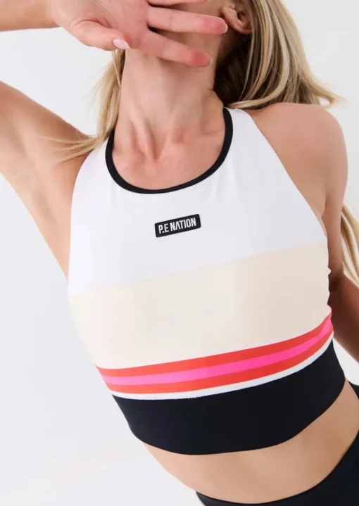 Women PE Nation - Reframe Sports Bra (Optic White)