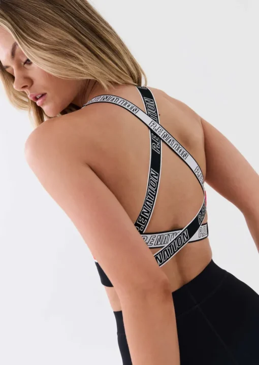 Women PE Nation - Reframe Sports Bra (Optic White)