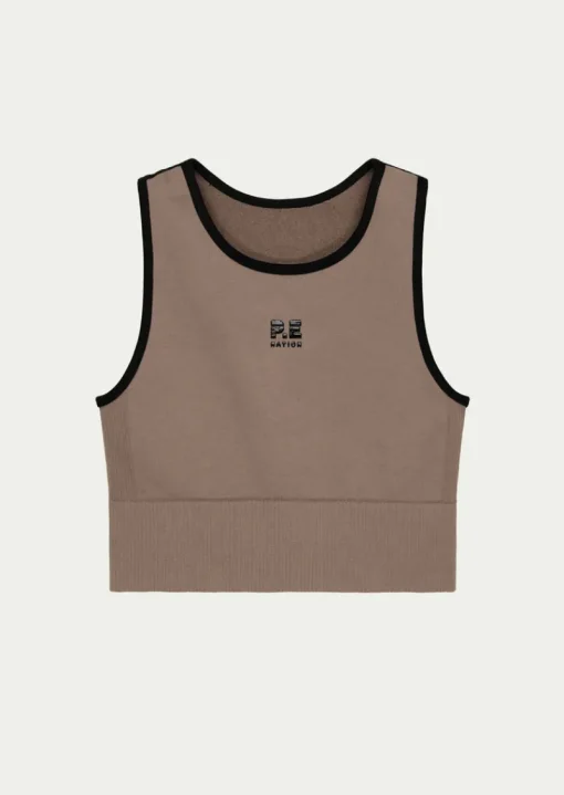 Women PE Nation - RESTORE SEAMLESS TANK (FOSSIL)