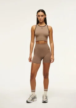 Women PE Nation - RESTORE SEAMLESS TANK (FOSSIL)