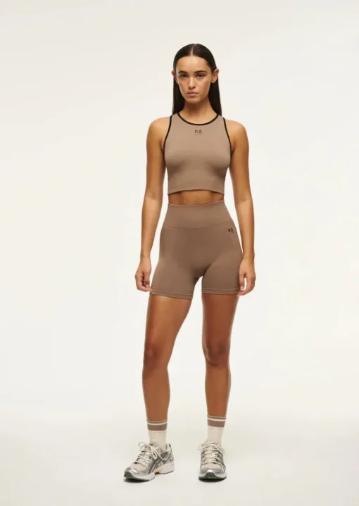 Women PE Nation - RESTORE SEAMLESS TANK (FOSSIL)