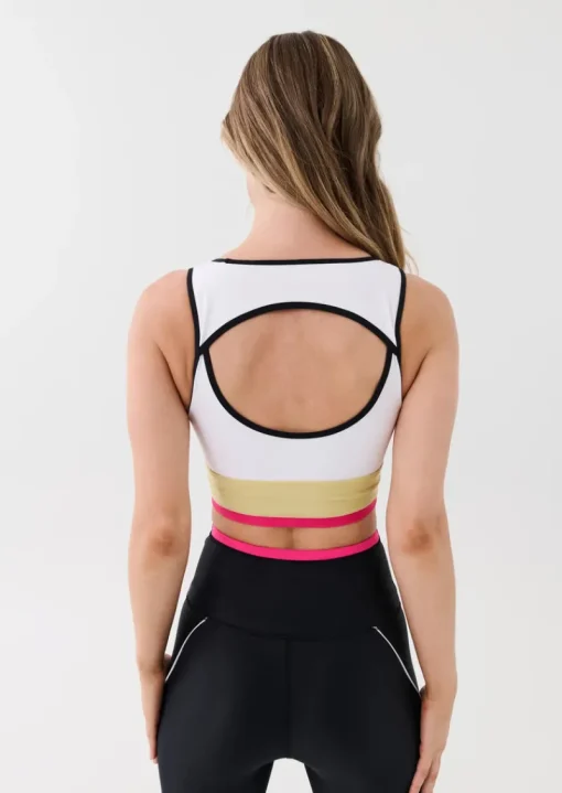 Women PE Nation - Riviera Sports Bra (Optic White)