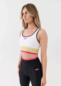 Women PE Nation - Riviera Sports Bra (Optic White)