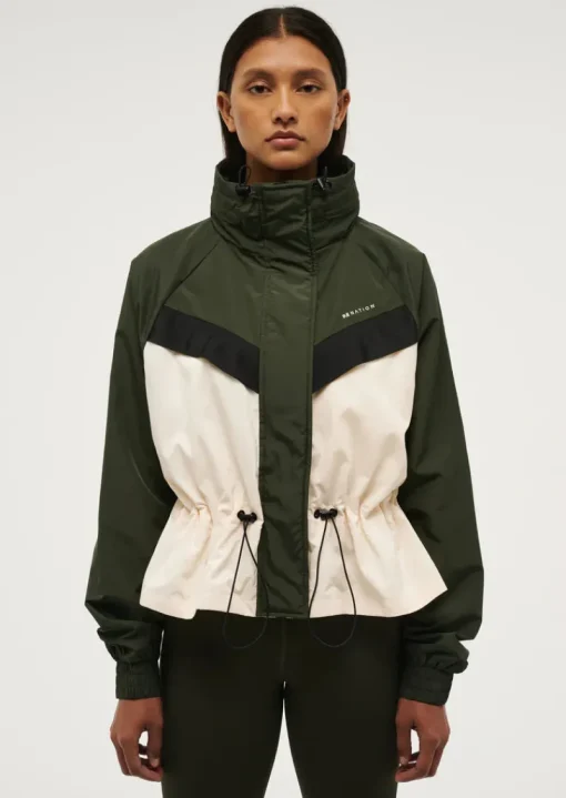 Women PE Nation - SHELTER JACKET (FOREST NIGHT)