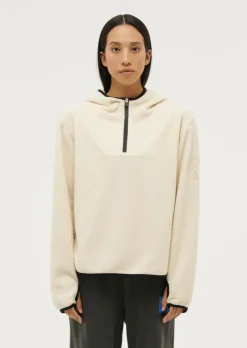 Women PE Nation - SHERPA HOODIE (PEARLED IVORY)