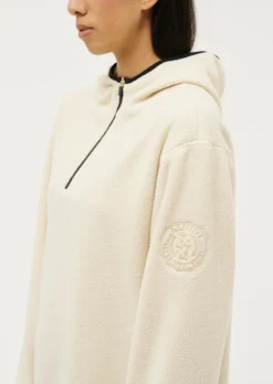Women PE Nation - SHERPA HOODIE (PEARLED IVORY)