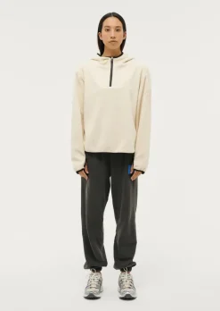 Women PE Nation - SHERPA HOODIE (PEARLED IVORY)